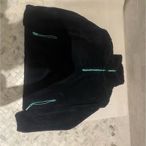 Warm Fuzzy Navy Girls Quarter Zip